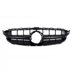 Front Grille suitable for Mercedes W205 Sedan S205 T-Modell A205 Cabriolet C205 Coupe Facelift (03.2018-2020) Black - FGMBW205FAGTRB
