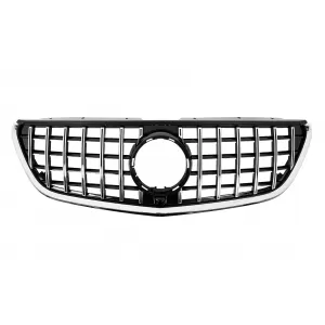 Central Grille suitable for Mercedes Vito W447 (2020-up) GTR Panamericana Design Black Chrome