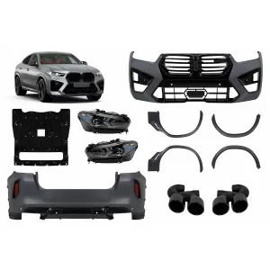 Complete Body Kit suitable for BMW X6 G06 (2019-up) conversion to LCI 2023 X6M Design - CBBMG06LCIX6MAP