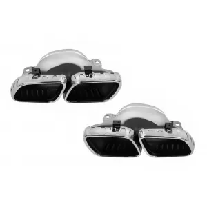 Exhaust Muffler Tips suitable for Mercedes GLE W167 GLE Coupe C167 GLS X167 (2019-Up) AMG GT 4-Door X290