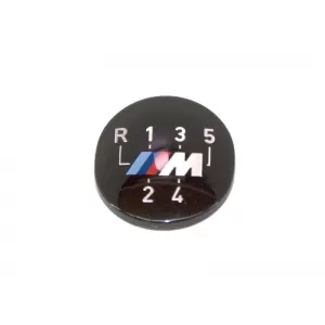 M emblem for gear lever suitable for BMW E24 / E28 / E30 / E32 / E34 / E36 / E38 / Z1 / ORIGINAL/