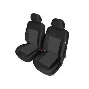 Kegel Apollo series upholstery suitable for two separate front seats, black with gray