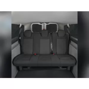 Kegel Tailor Made upholstery suitable for third row seats 1+1+1 without division for Ford Transit Custom, Volkswagen T7 after 2024, black with gray