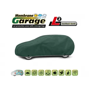 Kegel Membrane Garage Cover size L2 green suitable for hatchback/wagon 430-455x126-136cm