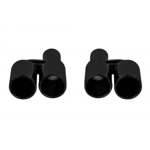 Set of black exhaust tips suitable for BMW 5 Series F10, F11 2010-2017, left and right, model 2
