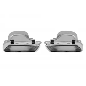 Chrome tip exhaust set suitable for Mercedes CLA W117 2013-2018, left and right