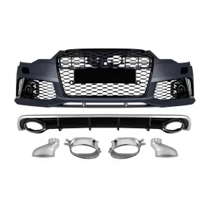 RS6 package suitable for Audi A6 C7 sedan, wagon 2011-2015 for the model with standard rear bumper - ABAUBK6007336