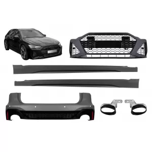 Tuning package suitable for Audi A6 C8 Avant after 2018 with side skirts