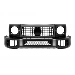 Chrome front bumper kit type W465 suitable for Mercedes G-Class W464 after 2018 with PDC, grille, headlight surrounds, fender flares