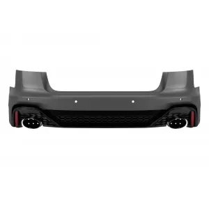 Rear RS6 2021 bumper suitable for Audi A6 saloon 2015-2018 with black exhaust tips - ABAURX6007466