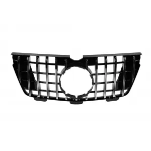 Chrome/black GT type grille suitable for Mercedes GL X164 2007-2009, suitable for A Design-Line front bumper