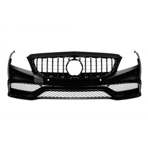 Front A Design bumper suitable for Mercedes CLS W218 2015-2018 with chrome/black GT grille and black lacquer elements