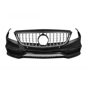 Front A Design bumper type 63 suitable for Mercedes CLS C218 2011-2015 with chrome/black GT grille and black lacquer elements