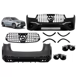 GLE53 package suitable for Mercedes GLE W167 2018-2023, after 2024 with black exhaust tips
