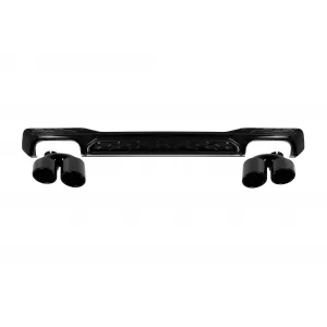 S-Style Diffuser with Black Exhaust Tips suitable for Audi A7 Sportback S line Rear Bumper 2019–2024