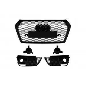 RS Grille Set suitable for Audi Q5 Front Bumper 2018–2020 ACC Version