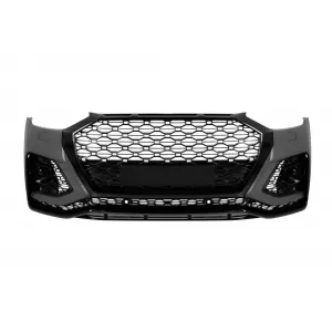 RS front bumper suitable for Audi Q5 2021–2023 with black trim strips