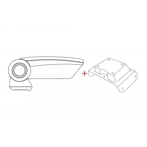 Rati Armrest model Armster 3 with black eco leather suitable for Opel Zafira B 2005-2007