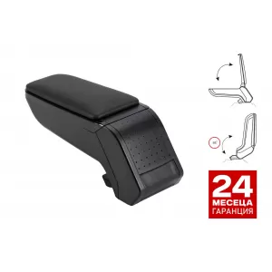Rati Armrest model Armster S with black eco leather suitable for Dacia Duster 2009-2017