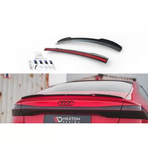 Maxton Design S-Line type spoiler suitable for Audi A7 C8 trunk after 2017, black lacquer