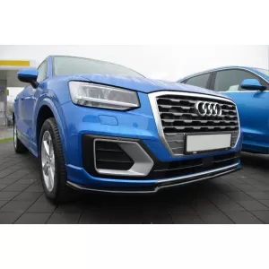 Maxton Design spoiler suitable for front bumper of Audi Q2 Sport after 2016, black lacquer