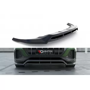 Maxton Design spoiler suitable for front bumper of Audi Q8 after 2023, black lacquer