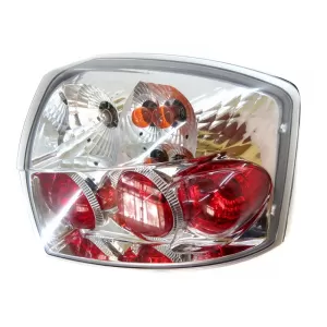 Tuning taillights suitable for Audi A4 2000-2004 with chrome base