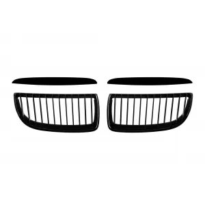 Black kidney grilles suitable for BMW 3 Series E90 sedan, E91 touring 2005-2008