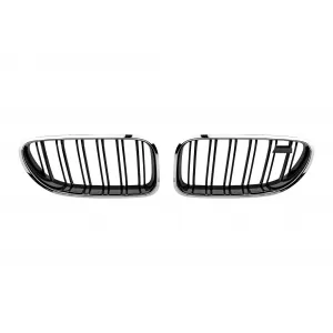 Chrome/black kidneys suitable for BMW 6 Series F06 Gran Coupe, F12 Cabriolet, F13 Coupe 2011-2018