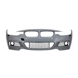 Front M Technik bumper suitable for BMW 3 Series F30 sedan, F31 touring 2011-2019 with PDC, with washers, without fog lights - ABBMFX6008435