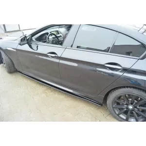 Maxton Design additives for M Technik side skirts suitable for BMW 6 Series Gran Coupe F06 after 2013, black lacquer - ABBMSX6008522