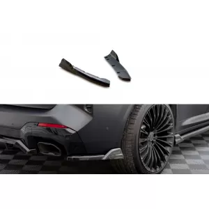 Maxton Design side extensions suitable for rear bumper of BMW X3 with M package G01 after 2021, black lacquer - ABBMSX6008551