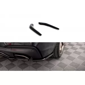 Maxton Design side extensions suitable for rear bumper of BMW X3 G01 M40D, M40I with M package after 2019, black lacquer