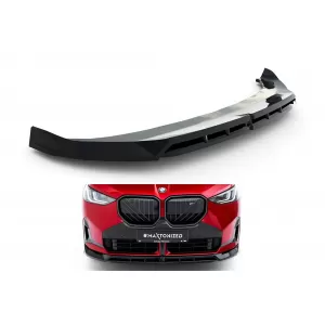 Maxton Design spoiler suitable for front bumper of BMW X3 G45 with M package after 2024, black lacquer