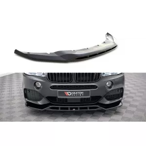 Maxton Design version 2 spoiler suitable for front bumper of BMW X5 F15 with M package 2013-2018, black lacquer