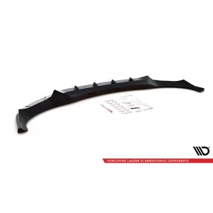 Maxton Design version 1 spoiler suitable for front M bumper on BMW X6 G06 after 2019, black lacquer - ABBMSX6008583
