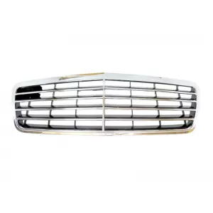 Chrome/black grille suitable for Mercedes E-Class W210 1999-2002