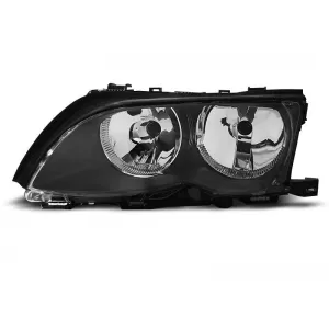 Left reflector headlight suitable for BMW 3 E46 09.2001-03.2005 sedan/wagon
