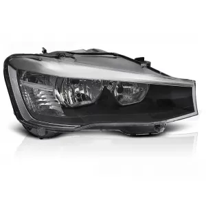 Right reflector headlight suitable for BMW X3 F25 LCI 2014-2017 with black base