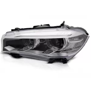 Left xenon headlight suitable for BMW X5 F15 2013-2018, with chrome base