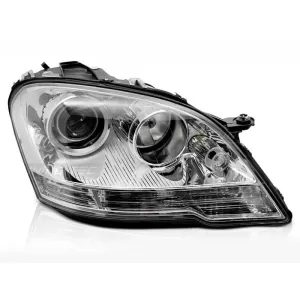 Right reflector headlight suitable for Mercedes ML W164 2009-2011 with chrome base