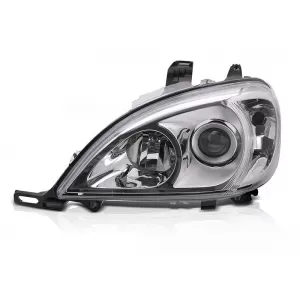Left reflector headlight suitable for Mercedes ML W163 2001-2005 with chrome base