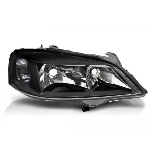 Right reflector headlight suitable for Opel Astra G 1997-2004 with black base