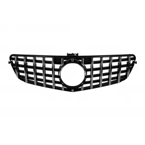 Chrome/black GT style grille suitable for Mercedes C-Class W204 sedan, wagon, coupe 2007-2014
