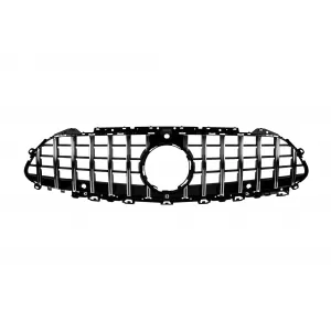 Chrome/black GT style grille suitable for Mercedes CLS C257 after 2019 with opening for camera