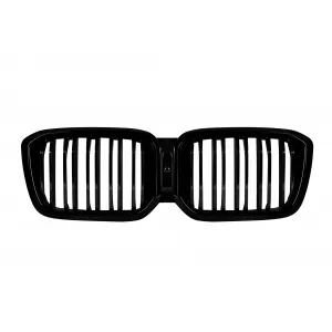 Double slat kidneys in black lacquer suitable for BMW X3 G01, X4 G02 after 2022 - ABBMGR6009206