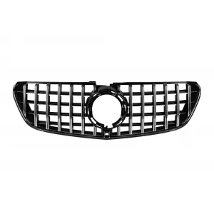Chrome/black GT style grille suitable for Mercedes V-Class W447 2020-2023, for the model with A Design front bumper