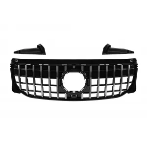 Chrome/black GT style grille suitable for Mercedes GLB X257 2020-2023 for standard bumper