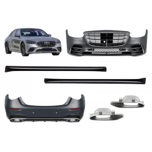 Tuning package type 450 Silver suitable for Mercedes S-Class W223 after 2020 with side skirts