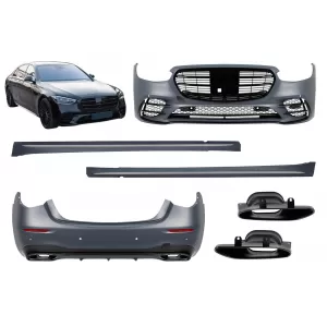 Tuning package type 450 Shadow suitable for Mercedes S-Class W223 after 2020 with side skirts
